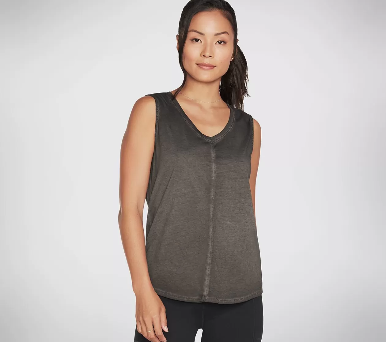 Dame SKECHERS Diamond Wash Hatha V-neck Tank