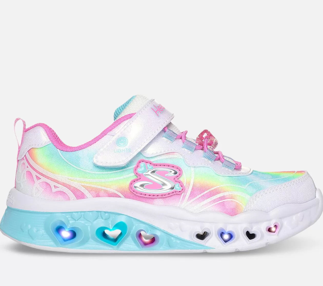 Børn SKECHERS Flutter Heart Lights - Groovy Swirl