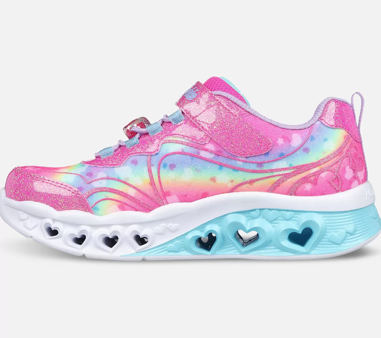 Børn SKECHERS Flutter Heart Lights - Groovy Swirl